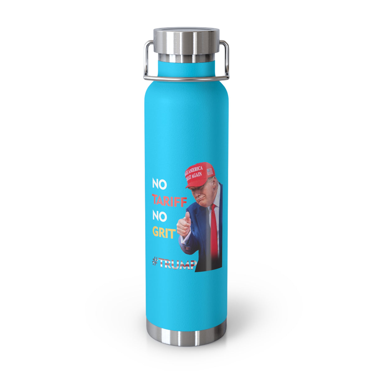 No Tariff, No Grit –Trump Insulated Water Bottle - Donald Trump Store Online
