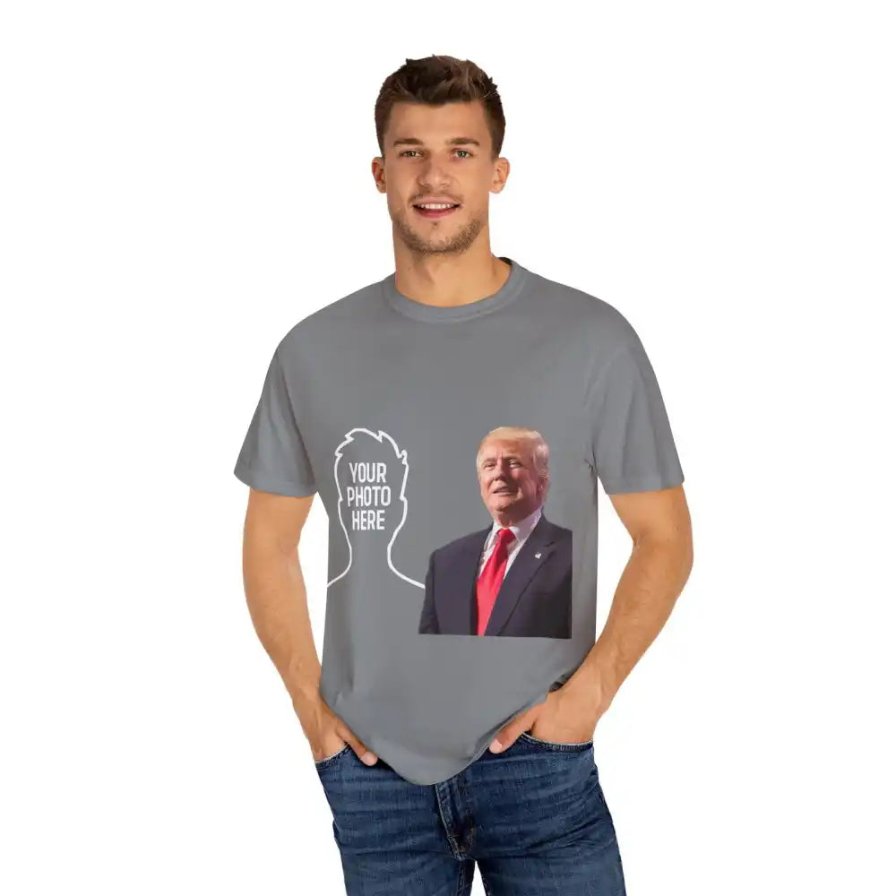 Donald Trump Store | Print Grey Custom Unisex T-shirt - T-Shirt