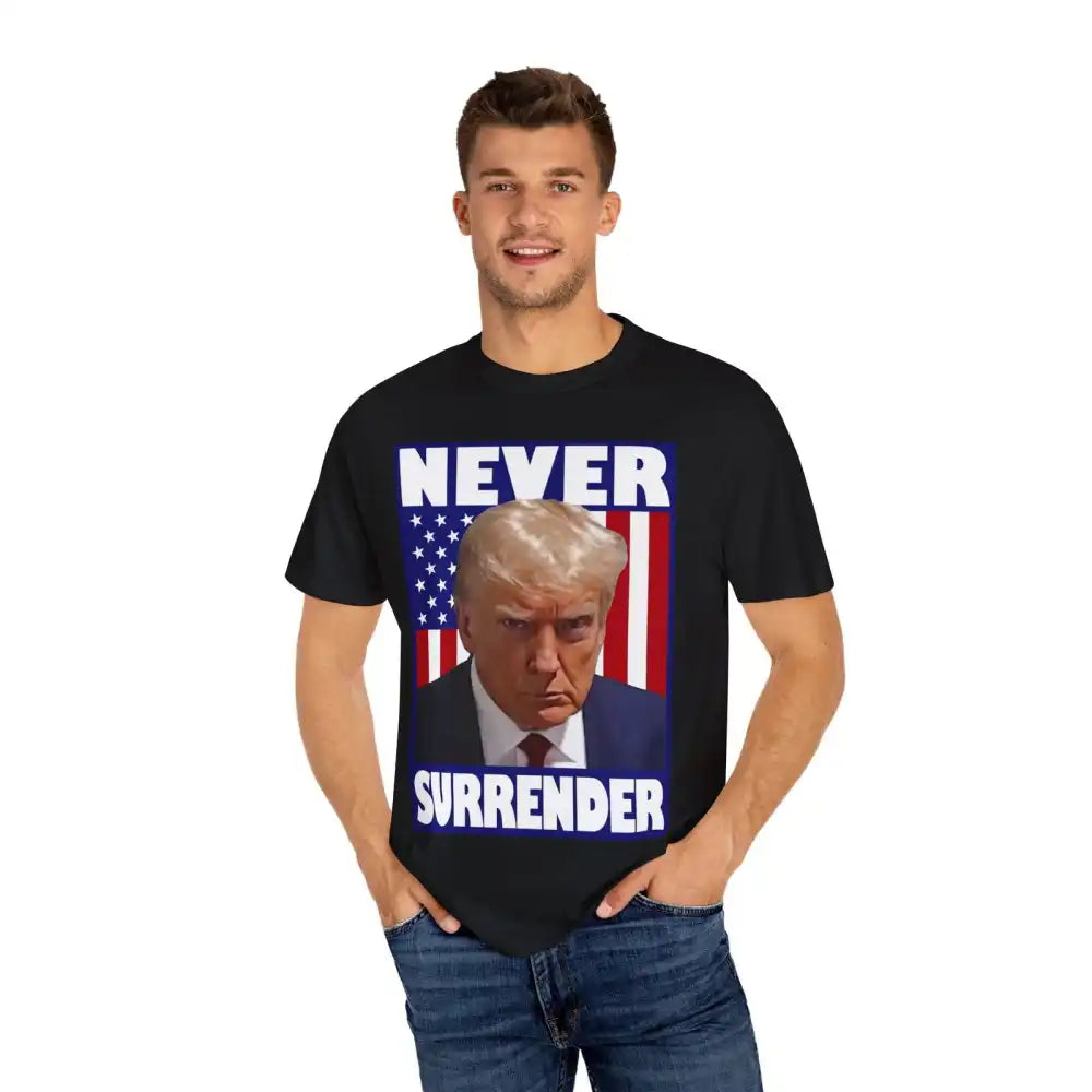 Donald Trump Store | Unisex Garment-Dyed Black T-Shirt - T-Shirt