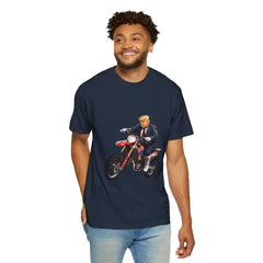 Donald Trump Store | Unisex Garment-Dyed Navy T-Shirt - T-Shirt