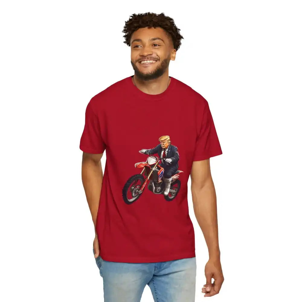 Donald Trump Store | Unisex Garment-Dyed Red T-Shirt - T-Shirt