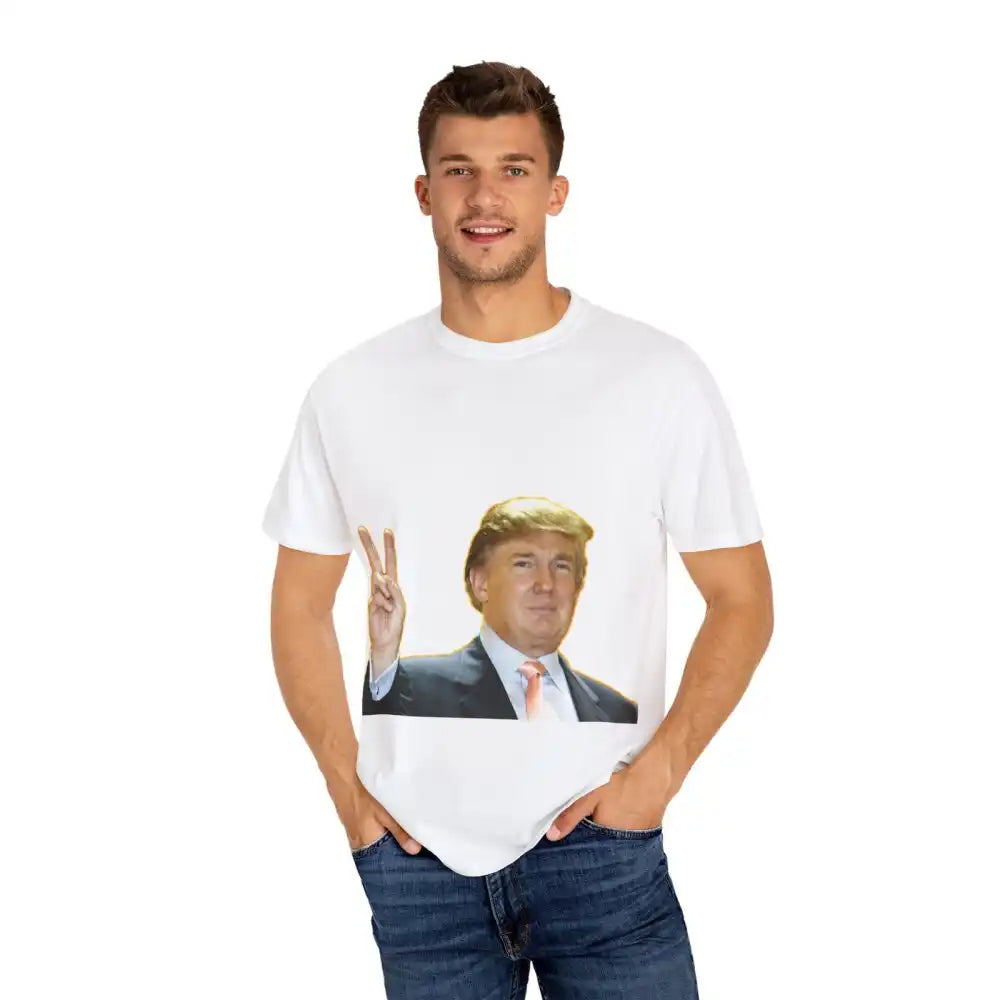 Donald Trump Store | Unisex Garment-Dyed White T-Shirt - T-Shirt