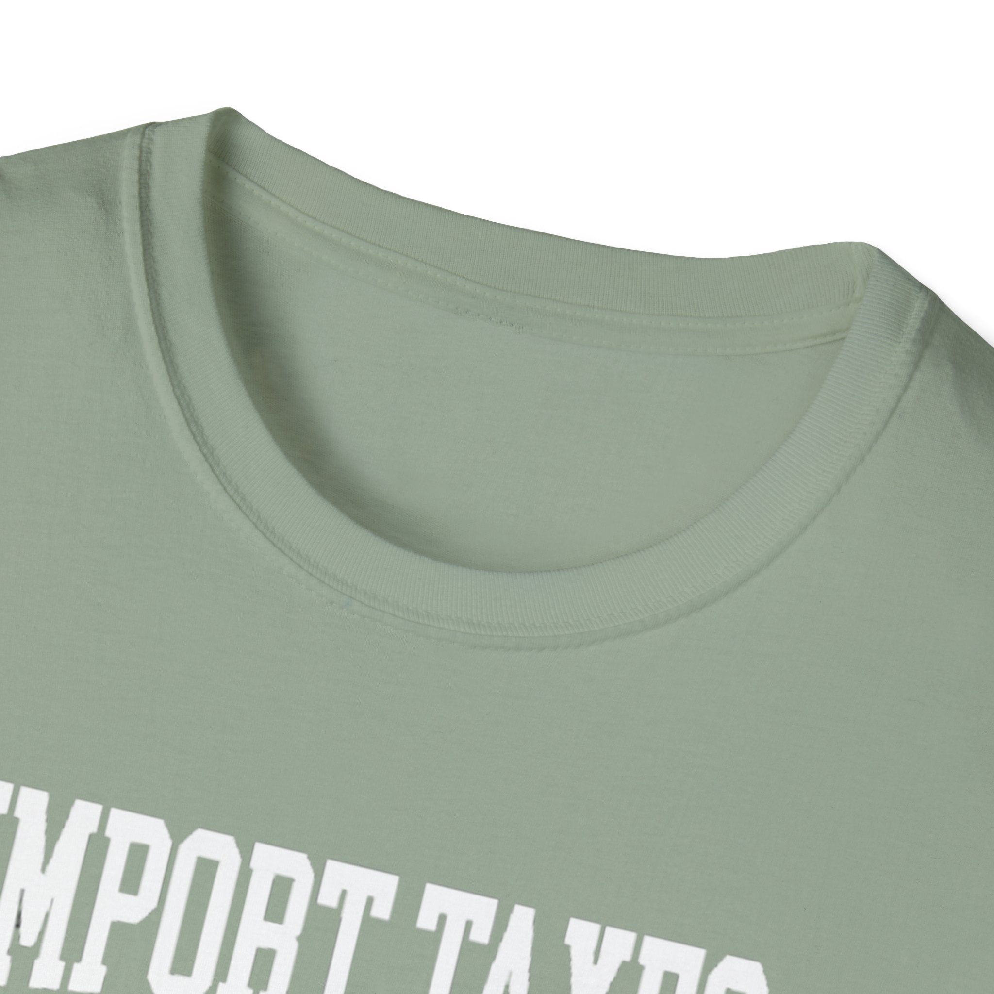 Close-up of clothing tag from exclusive Trump apparel