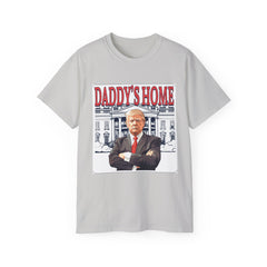 Donald Trump-themed T-shirt with Daddy’s Home message in bold lettering