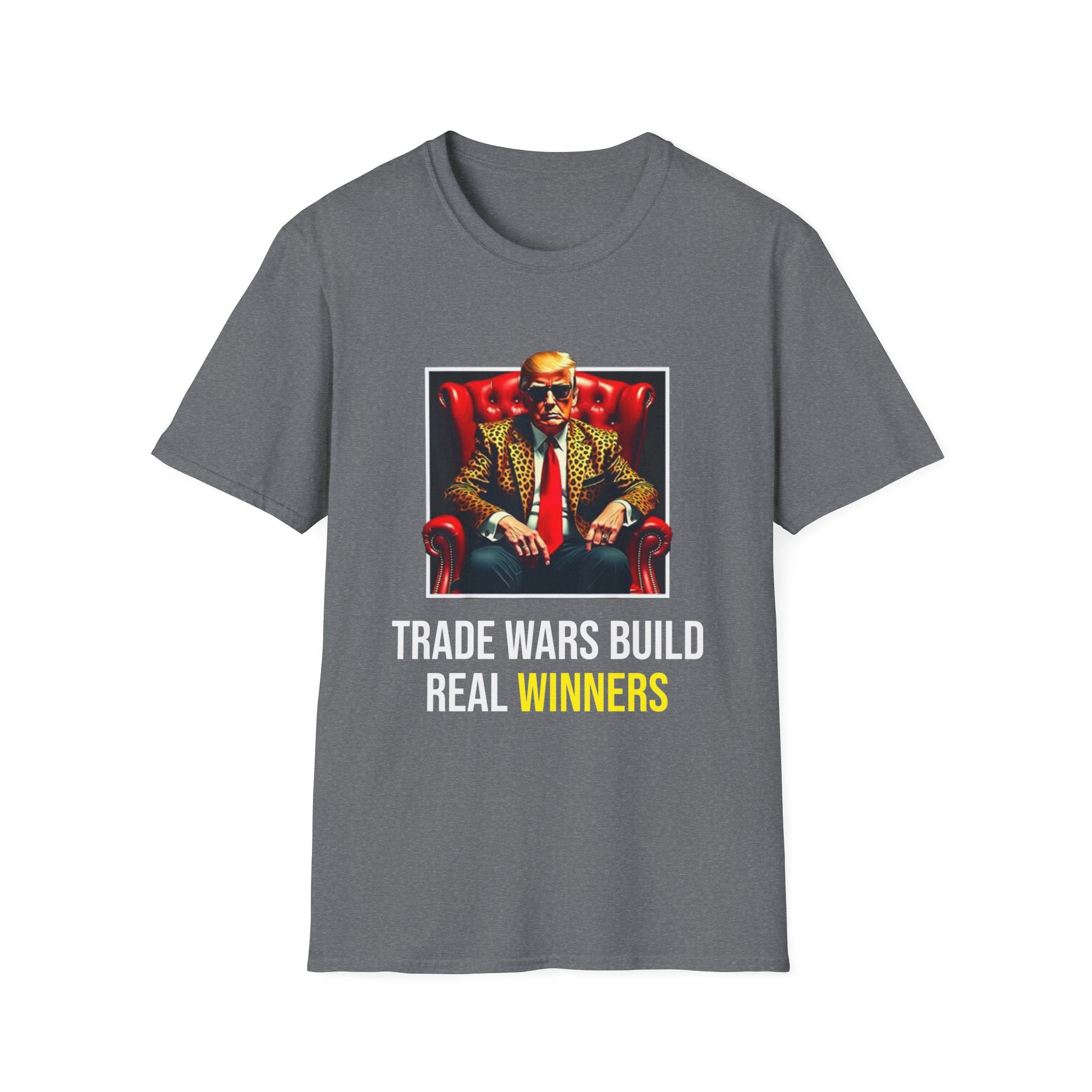 Build Trade War, Build Real Winners T-Shirt Trump America First Tee (Unisex) - Donald Trump Store Online
