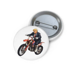 White Pin Badge - Donald Trump - 1.25’’ - Accessories